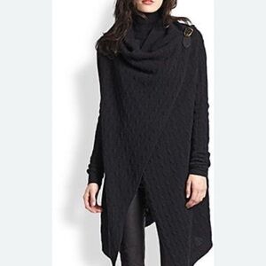 Ralph Lauren Wool & Cashmere Black Cowlneck Sweater NWT